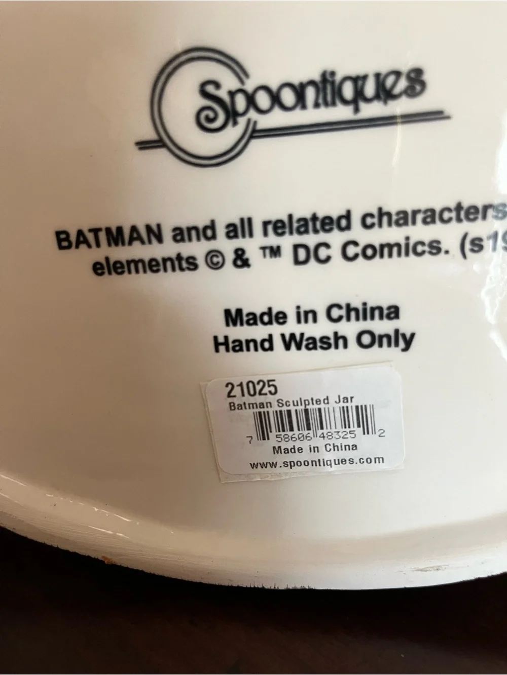 Batman Ceramic Cookie Jar - Black and Yellow